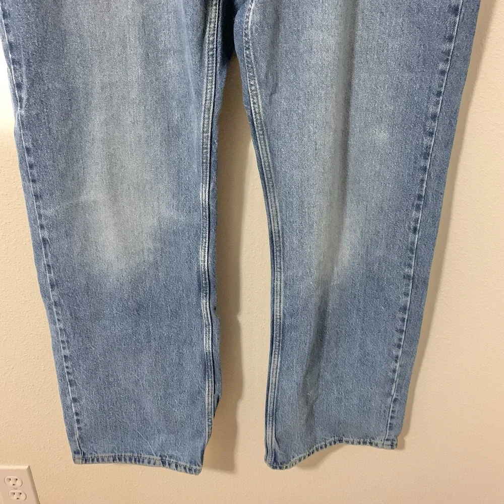 Levi Strauss Men's Signature Gold Blue Denim Jeans 42x32 Relaxed Fit Medium Wash